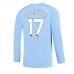 Manchester City Kevin De Bruyne #17 Hemma matchtröja 2023-24 Långärmad Billigt